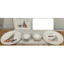 Jule pakken med 5 Luksus Porcelæns fade & skåle