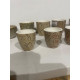 10 stk super fine porcelæns jule lys