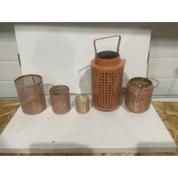 Jule Salg af 5 stk Super fine Jule fyrfads Lanterner Fra H&S