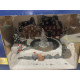 Stor Christmas Scene med alt i led lys