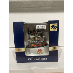 Stor Christmas Scene med alt i led lys