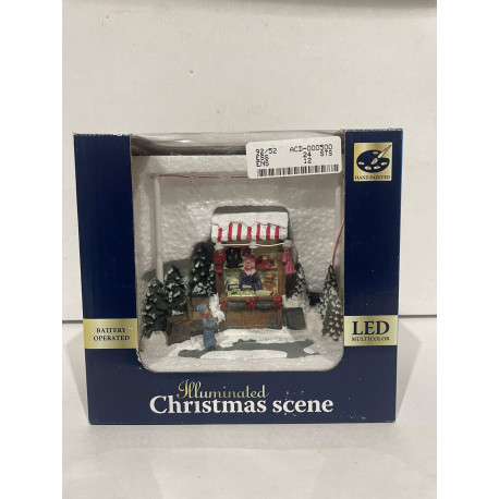 Christmas Scene med alt i led lys