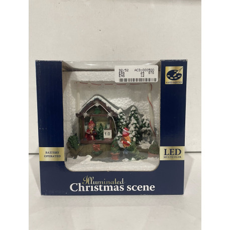 Christmas Scene med alt i led lys