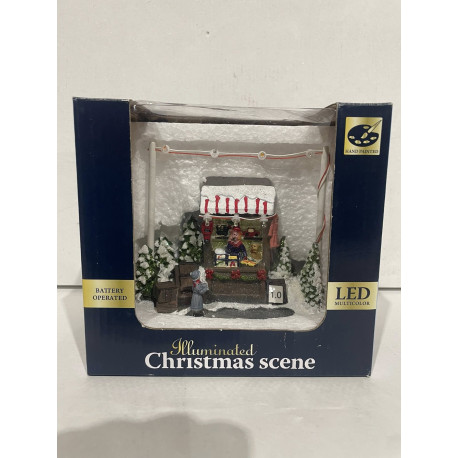 Christmas Scene med alt i led lys
