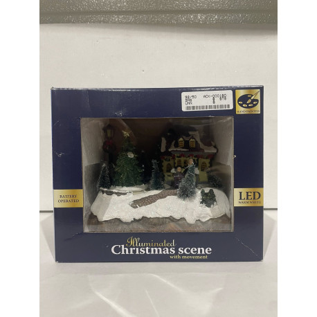 Christmas Scene med alt i led lys