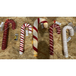 Jule salg at 5 stk Extreme flotte Julestokke med glimmer og led lys