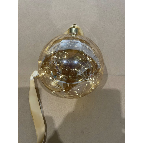 1 Super flot Glas Led Jule Kugle 20.cm dir.