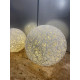 2 super flotte Sne Kugler med LED Lys