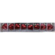 Super flotte Jule Hjerter i Real glas 5X4.cm