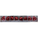 Super flotte Jule Hjerter i Real glas 5X4.cm