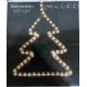 Super flot Jule led Træ i metal med 65 led Warming White