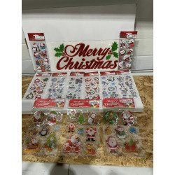 1 super fint Jule lot med 12 pakker Jule Stickers