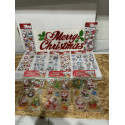 1 super fint Jule lot med 12 pakker Jule Stickers