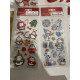 1 super fint Jule lot med 12 pakker Jule Stickers