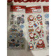 1 super fint Jule lot med 12 pakker Jule Stickers