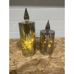 1 sæt Super flotte led stager i glas