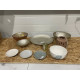 1 Jule Lot med 10 stk Super fine Porcelæns fade og skåle