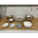 1 Jule Lot med 10 stk Super fine Porcelæns fade og skåle