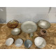 1 Jule Lot med 10 stk Super fine Porcelæns fade og skåle
