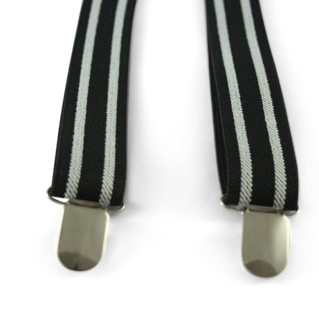 Sort/Hvid Stribet Seler -  S - 024