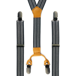 Sort/Hvid Stribet Seler - S-031