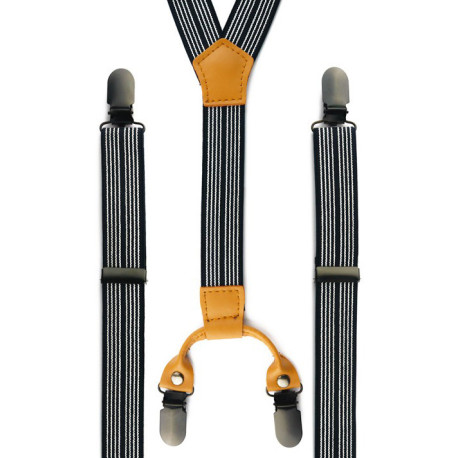 Sort/Hvid Stribet Seler - S-031