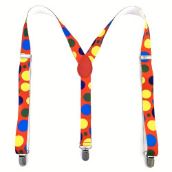 Herre- & Dame Retro Ballonkrave Seler i flotte farver - S -048