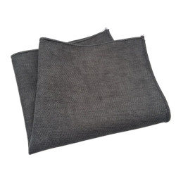 Mørkegrå Bomulds Lommeklud