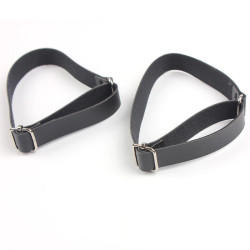 Sorte Kunstlæder Ærmeholdere