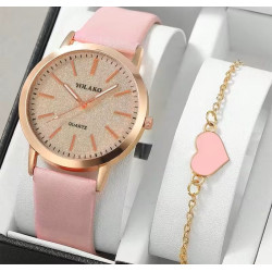 Et super flot & elegant dame Quartz Ur med et smykke i sæt