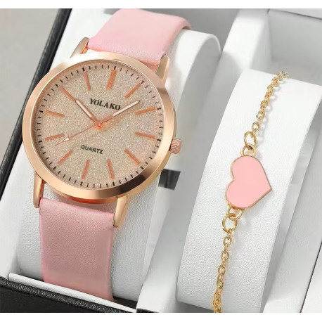 Et super flot & elegant dame Quartz Ur med et smykke i sæt