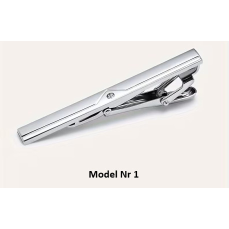 Herreslank emalje slipsenål i flot business stil i 5 modeller