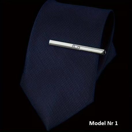 Herreslank emalje slipsenål i flot business stil i 10 modeller