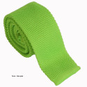 Limegrøn strikket slips