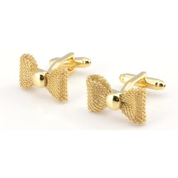 Luksus Sløjfeformede Manchetknapper i Elegante stil i guld farve