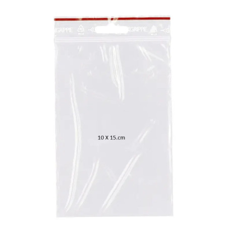 100 stk. lynlåsposer, dobbeltlags tykkelse 0,063 mm,