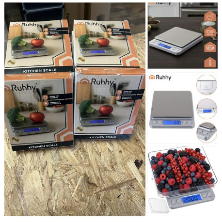 Ruhhy køkkenvægt med led display