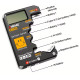 Batteritester til 9V, 6F22, 1.5V, 3V Knapbatterier med Digitalt Display