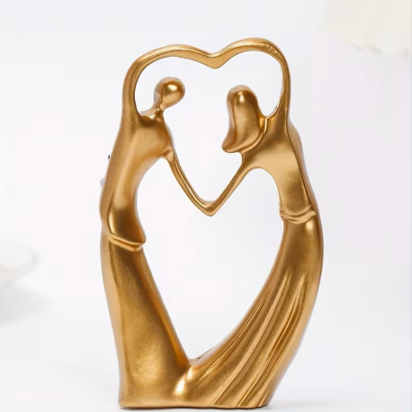 Romantisk Parstatue figur i flot udgave
