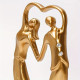Romantisk Parstatue figur i flot udgave
