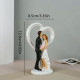 Brylluppers Figur af Brud & Gorm som Elegant Kysse Statue
