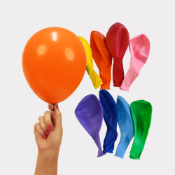 30.stk flerfarvet Balloner 23 cm i Latex