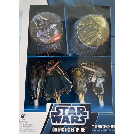 Muffins forme & Cake Topper Star Wars - 48stk