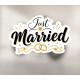Just Married Bryllupsringe til din bryllups dag 15,1 cm