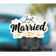 Just Married Bryllupsringe til din bryllups dag 15,1 cm