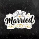 Just Married Bryllupsringe til din bryllups dag 15,1 cm
