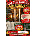 SALG AF 20 stk LED kronelys I 1 KASSE.