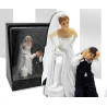 Bryllupskage figur med brudepar i smuk design