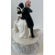 Superflot Topkagefigur bryllupspar til Kage Toppen
