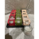 Salg af 1 Display med 12 stk Luksus jule Dufte lys i glas